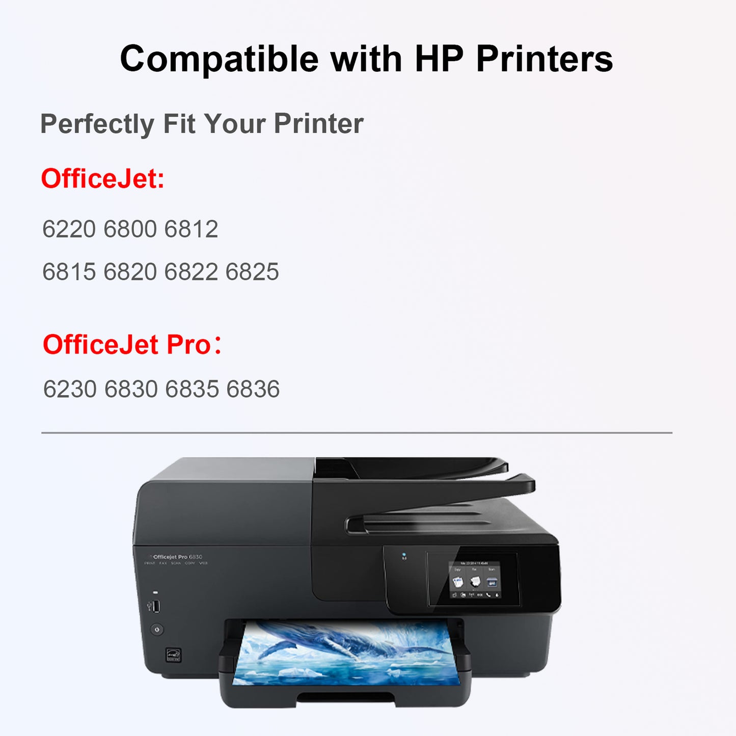 934XL 935XL Ink Cartridges Combo Pack Compatible for HP 934 and 935 Ink Cartridges for Officejet 6220 6812 Officejet Pro 6230 6830 Printer (Black, Cyan, Magenta, Yellow, 4-Pack)